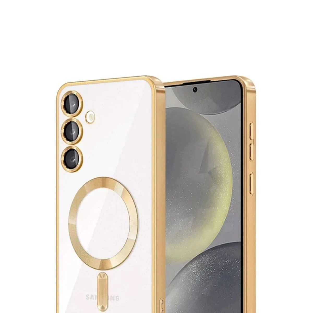 Samsung Galaxy A54 5g Kross Magneticsafe Kapak - Gold görsel 2
