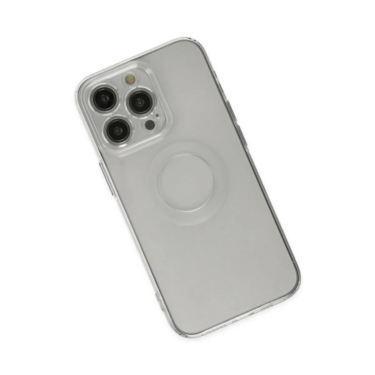 Apple İphone 13 Pro Kılıf Santa Lens Silikon - Şeffaf görsel 3