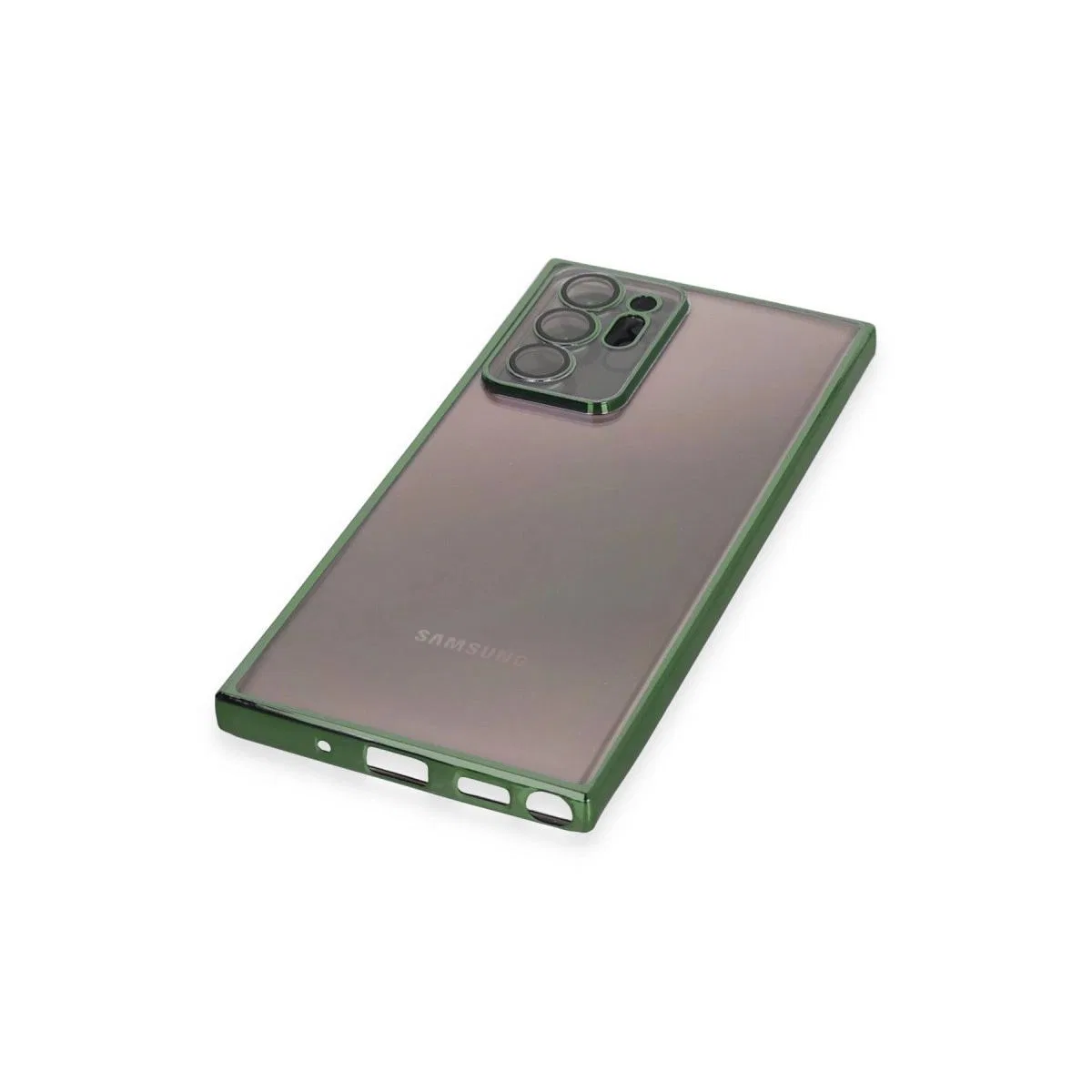 Samsung Galaxy Note 20 Ultra Kılıf Razer Lensli Silikon - Yeşil görsel 4
