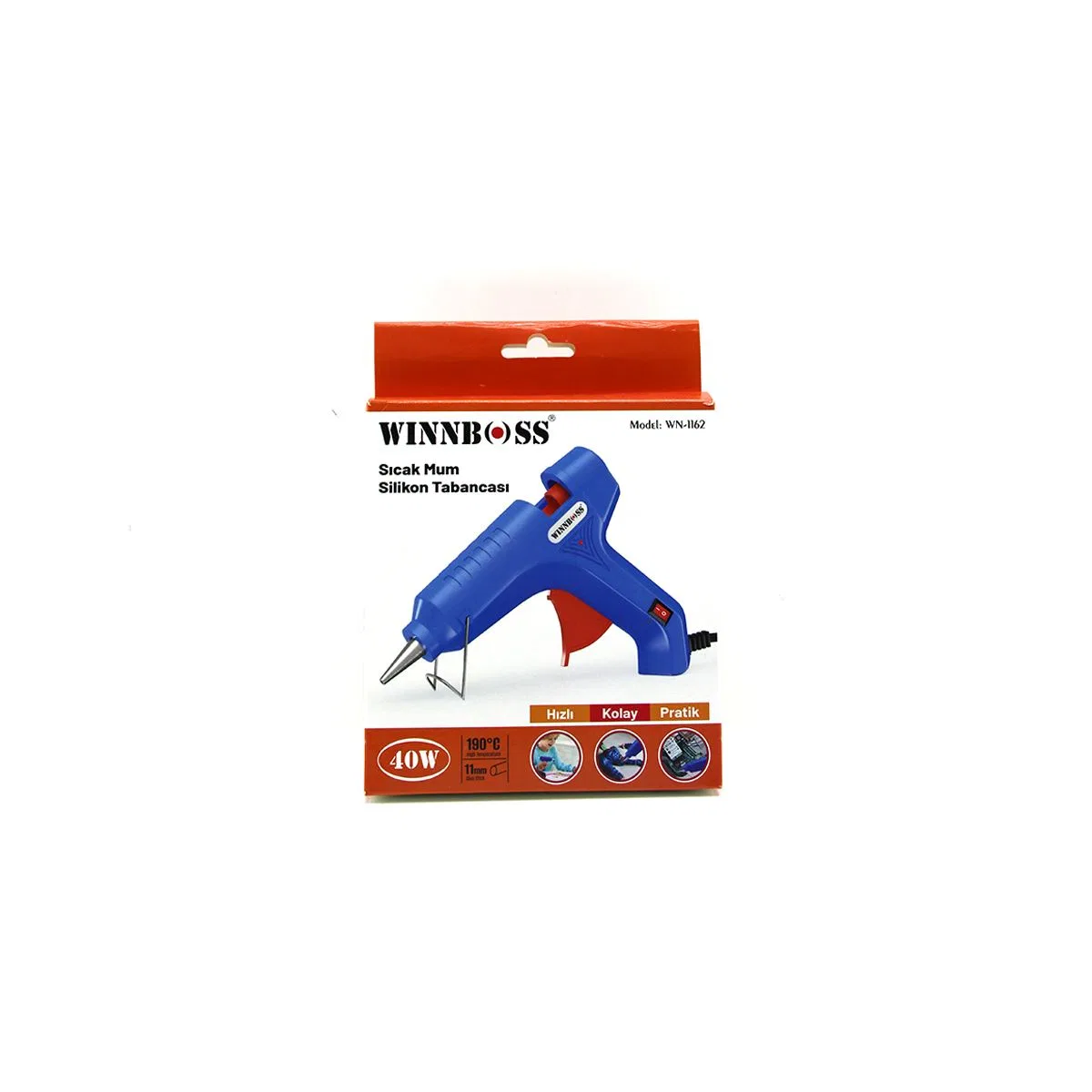 Silikon Sıcak Tutkal Tabancası 40W 11mm 190°C (Anahtarlı) görsel 4