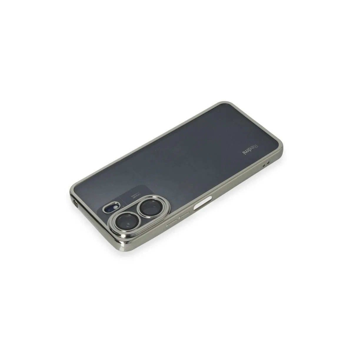 Xiaomi Redmi 13c Kılıf Razer Lensli Silikon - Gümüş görsel 3