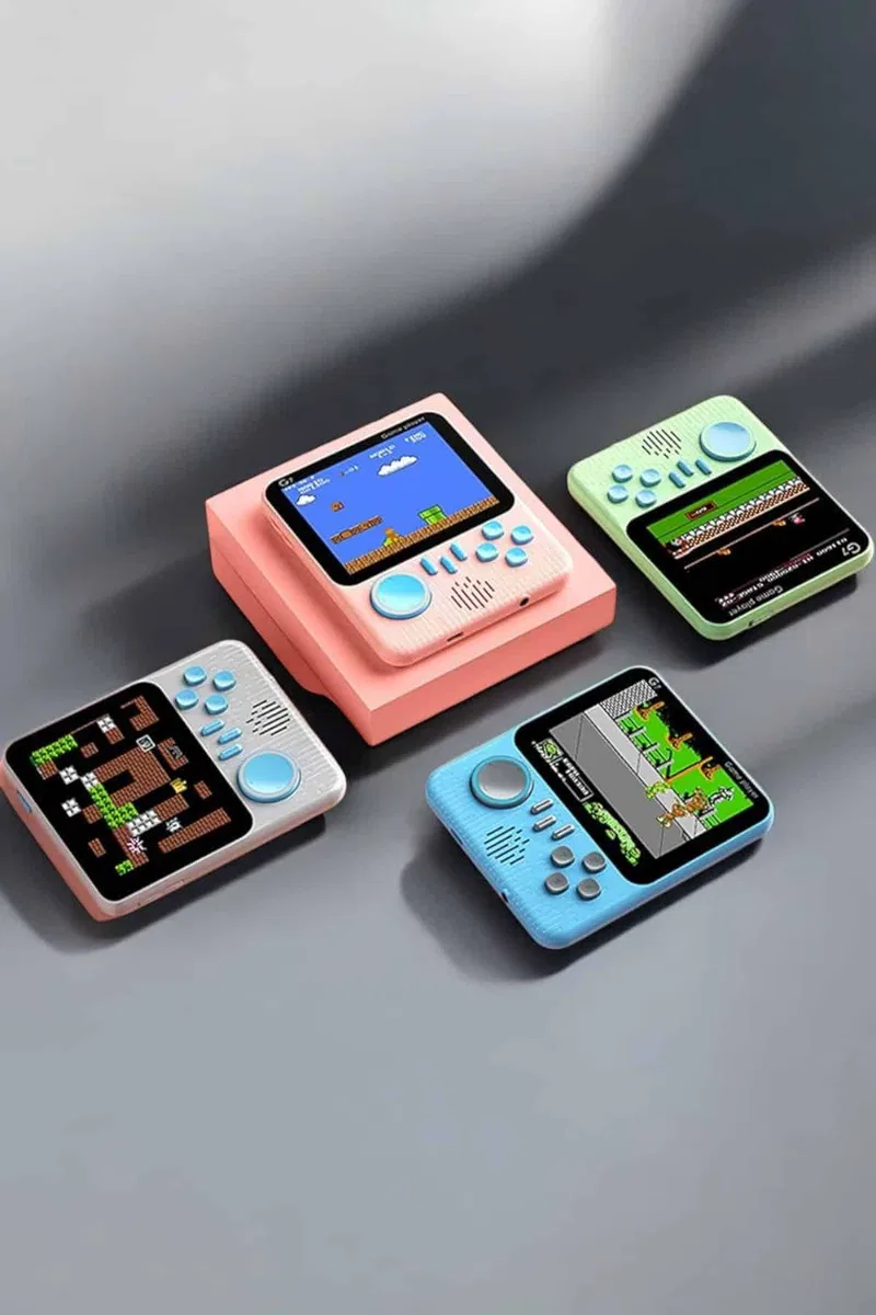 Mini Atari El Atarisi 3. 5 inç Ekran Çift Konsol 666 Adet Retro Oyun Gameboy El Atarisi görsel 3