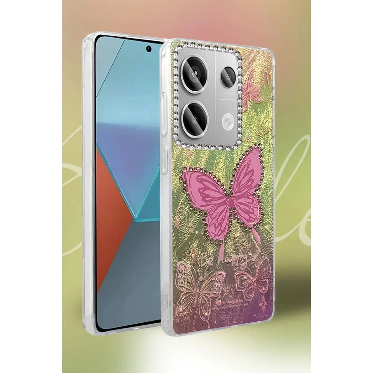 Xiaomi Redmi Note 13 Pro 4g Kılıf Blade Aynalı Desenli Kapak - Desen 7 görsel 2