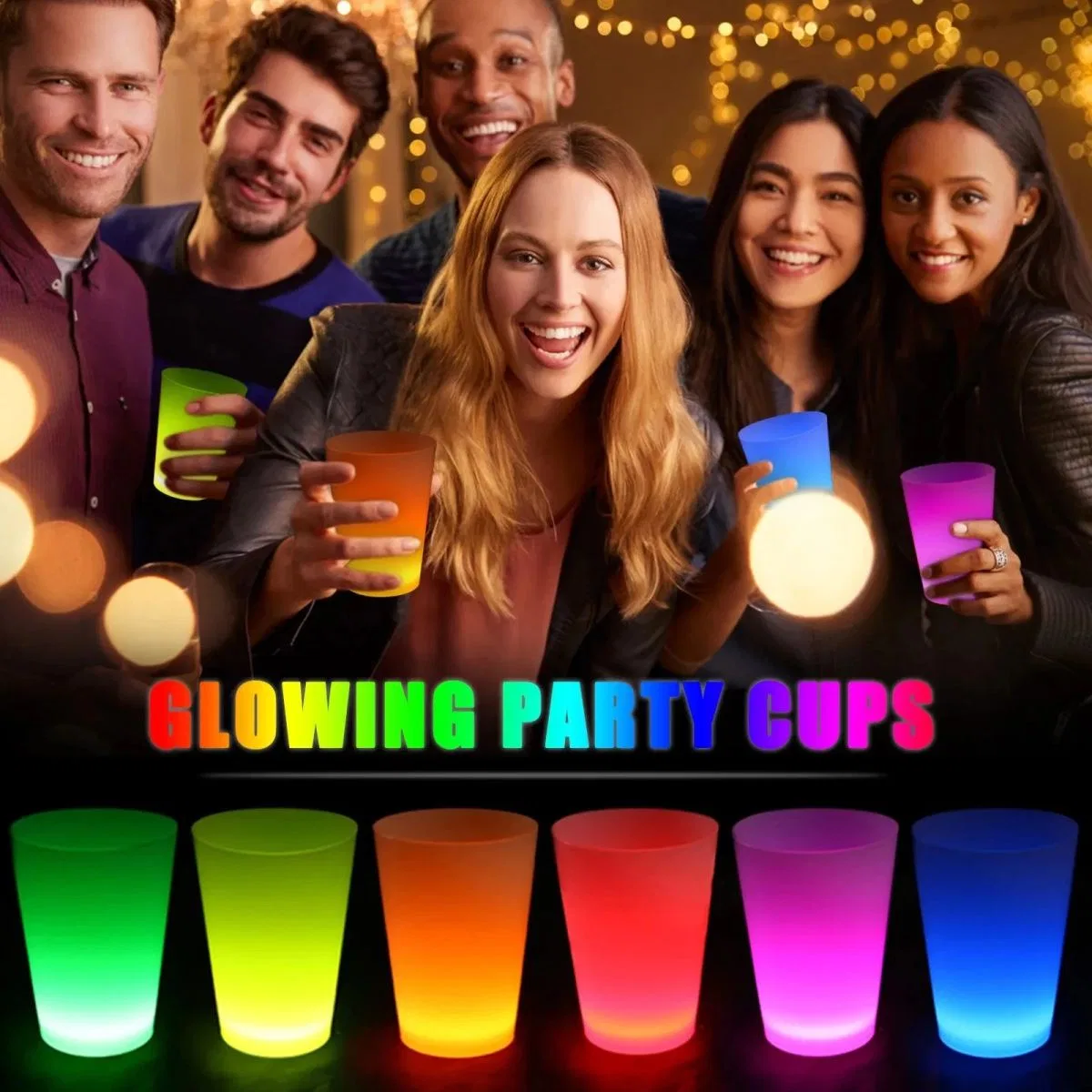 Glow Partisi Bardakları 6 Renk 6 Adet 1. 5 Oz 4. 5 X 6. 5 Cm