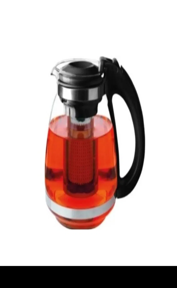 Çelik Süzgeçli Cam Çaycı Servis Demlik 1500 Ml. Royaleks-7488 görsel 2