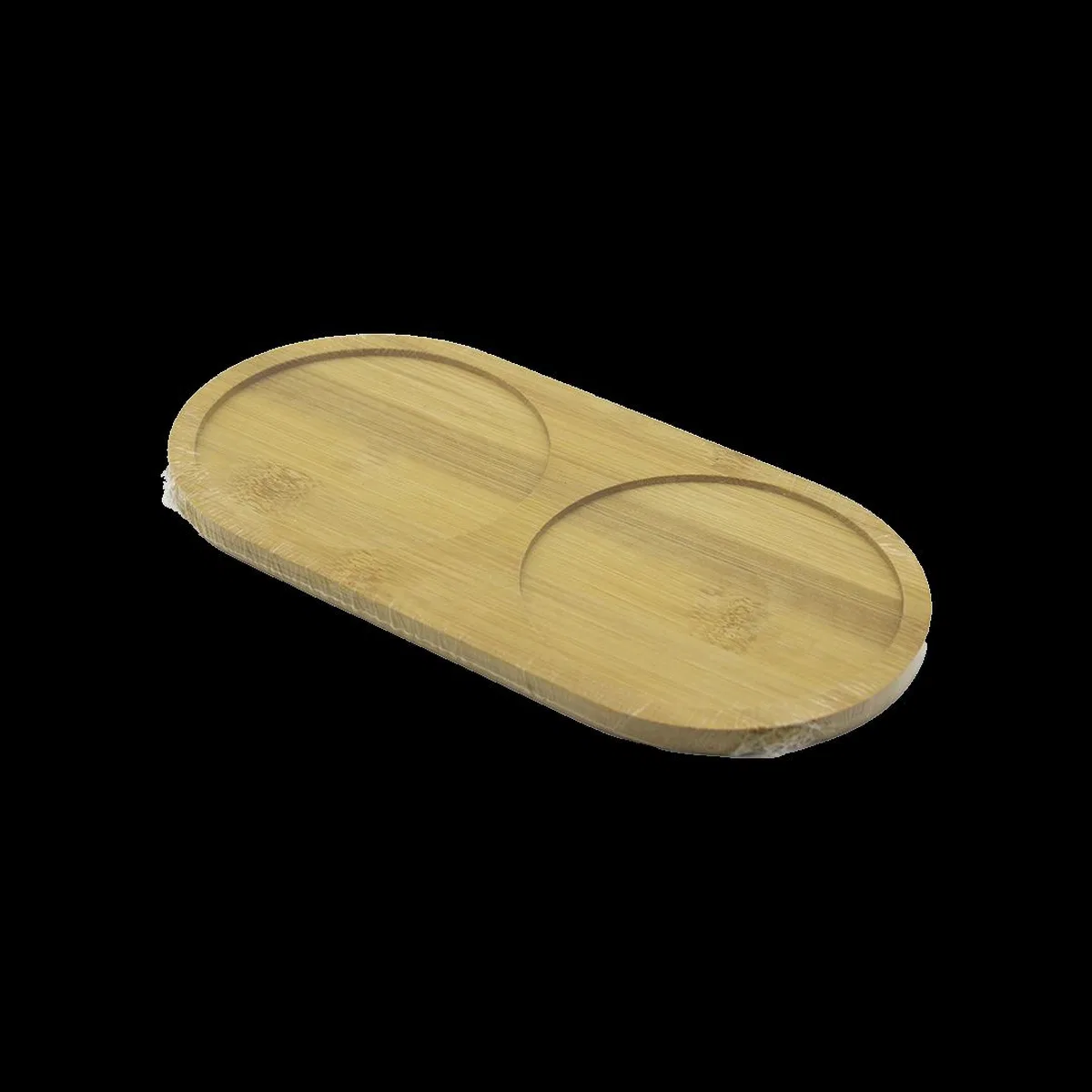 Bambu 2 Bölmeli Oval Yağdanlık Altlığı 12x24x0. 8 cm görsel 2