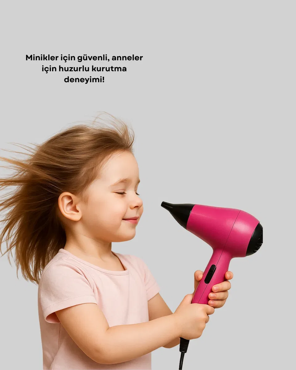 Çocuklara Özel Mini Fön Makinesi görsel 3