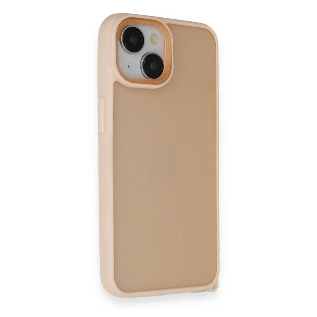 Apple İphone 14 Kılıf Elegant Kapak - Pudra