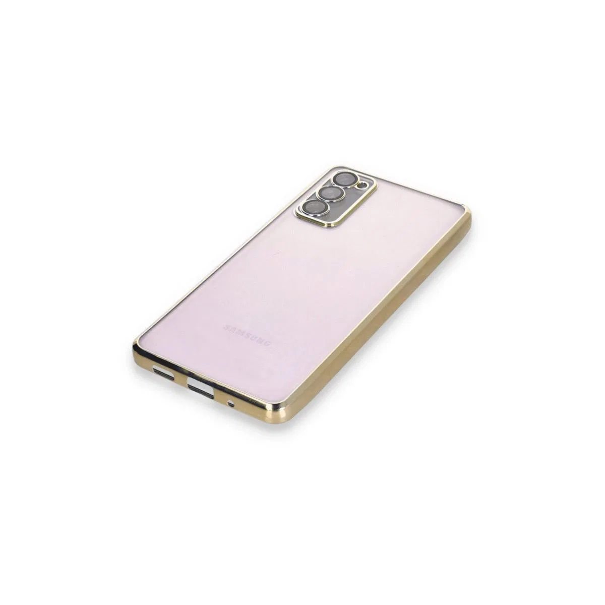 Samsung Galaxy S20 Fe Kılıf Razer Lensli Silikon - Gold görsel 4