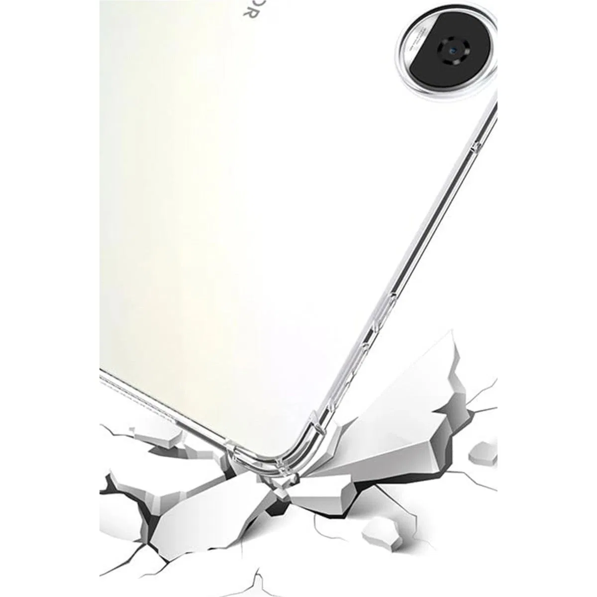 Huawei Honor Pad 9 Kılıf Anti Shock Tablet Silikon - Şeffaf görsel 3