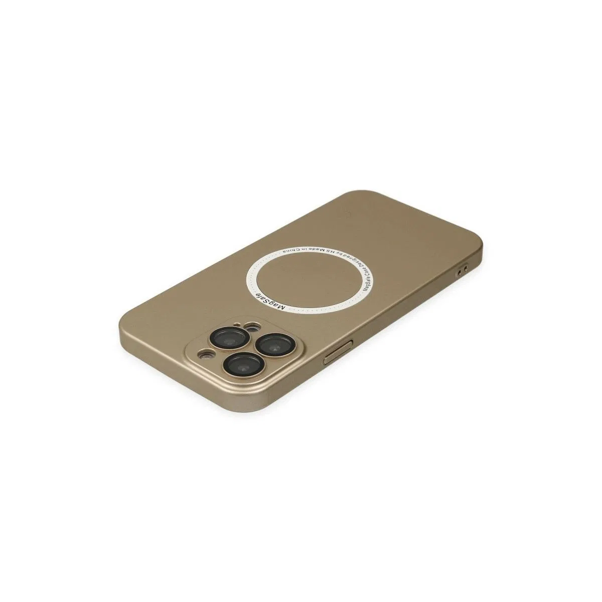 Apple İphone 14 Pro Kılıf Jack Magneticsafe Lens Silikon - Gold görsel 6