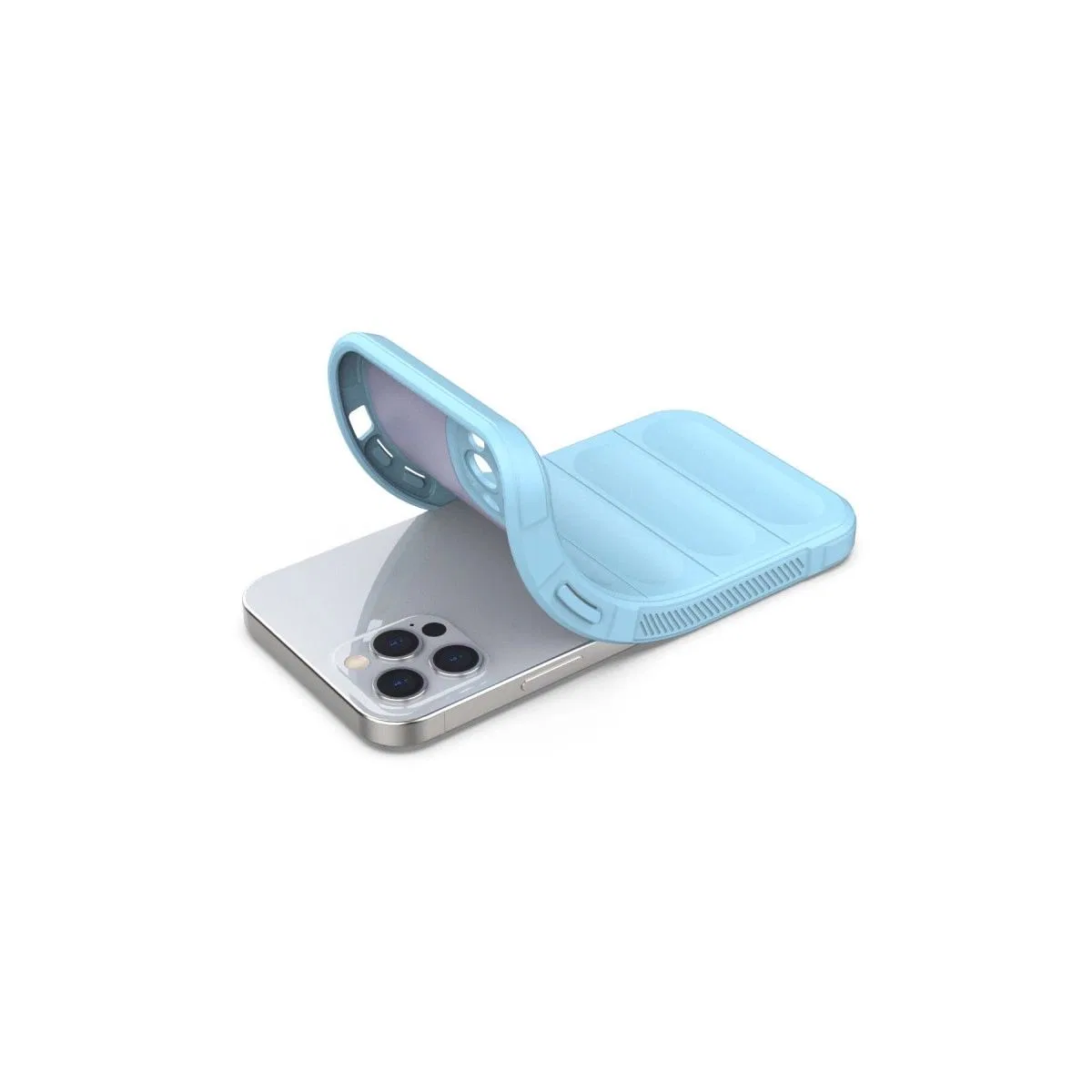 Apple İphone 12 Pro Kılıf Optimum Silikon - Sky Blue görsel 4