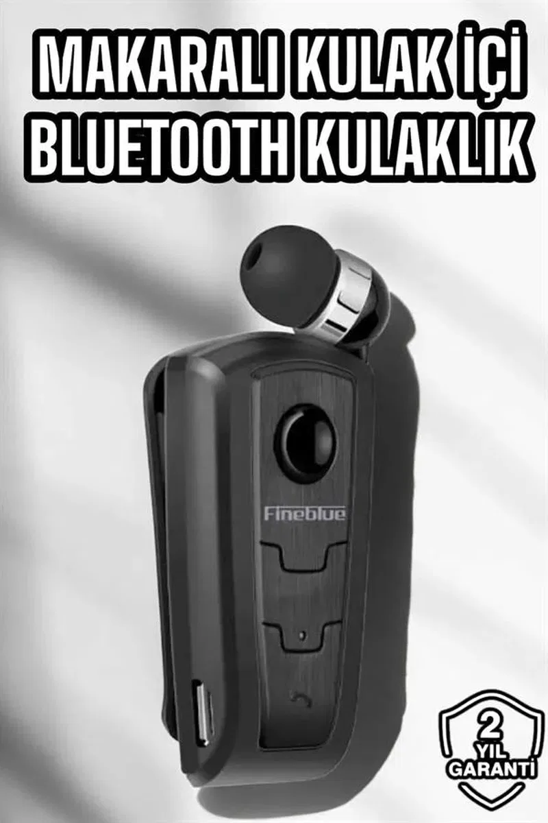 Makaralı Bluetooth Kulaklık Kulak İçi Android iOS Uyumlu Titreşimli görsel 2