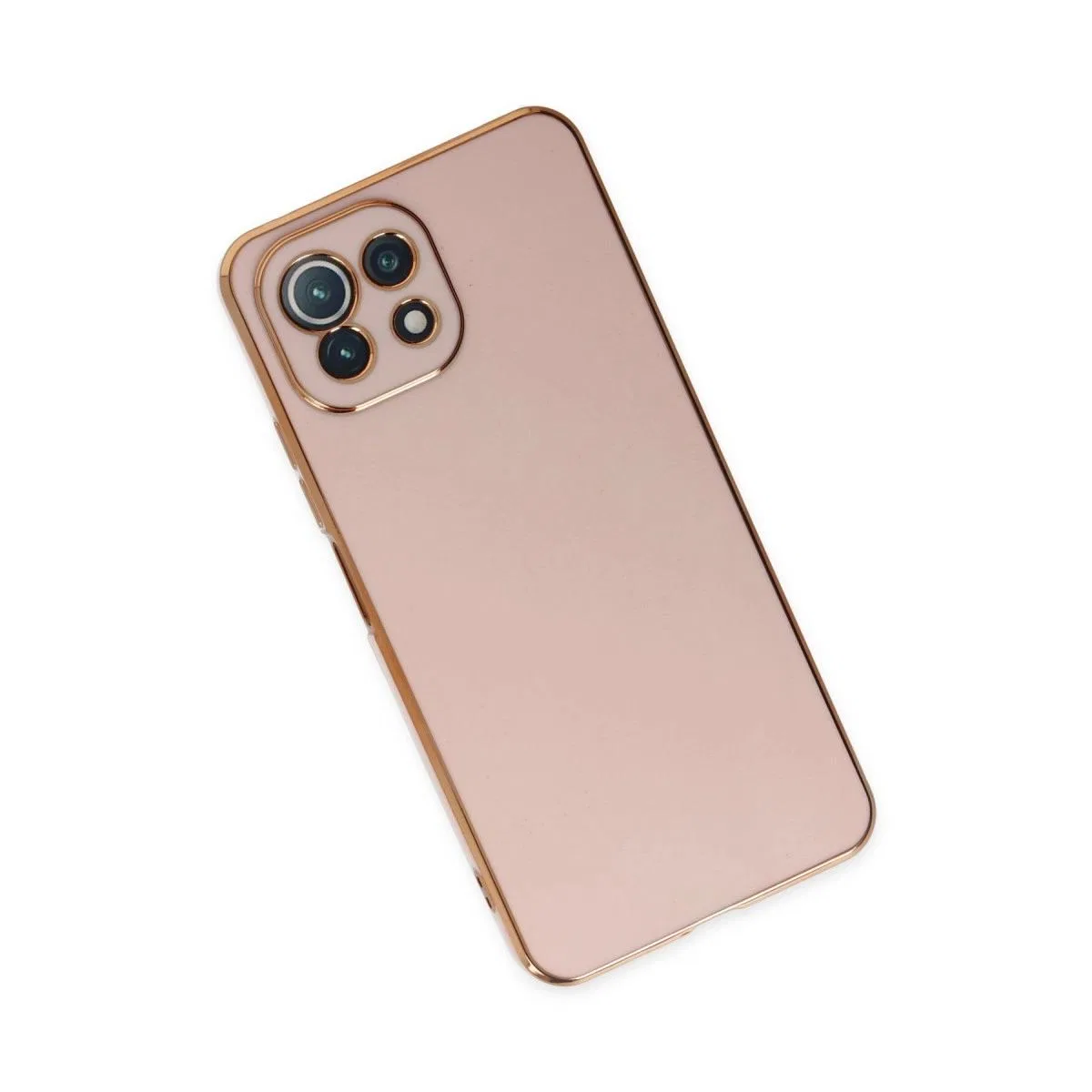 Xiaomi Mi 11 Lite Kılıf Volet Silikon - Pembe görsel 3