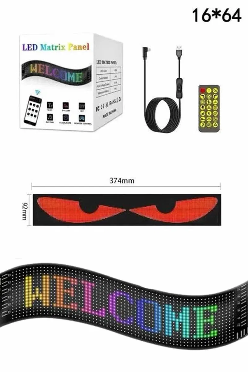 Led Panel Led Uzaktan Kumandalı Telefon Kontrollü LED Ekran görsel 3