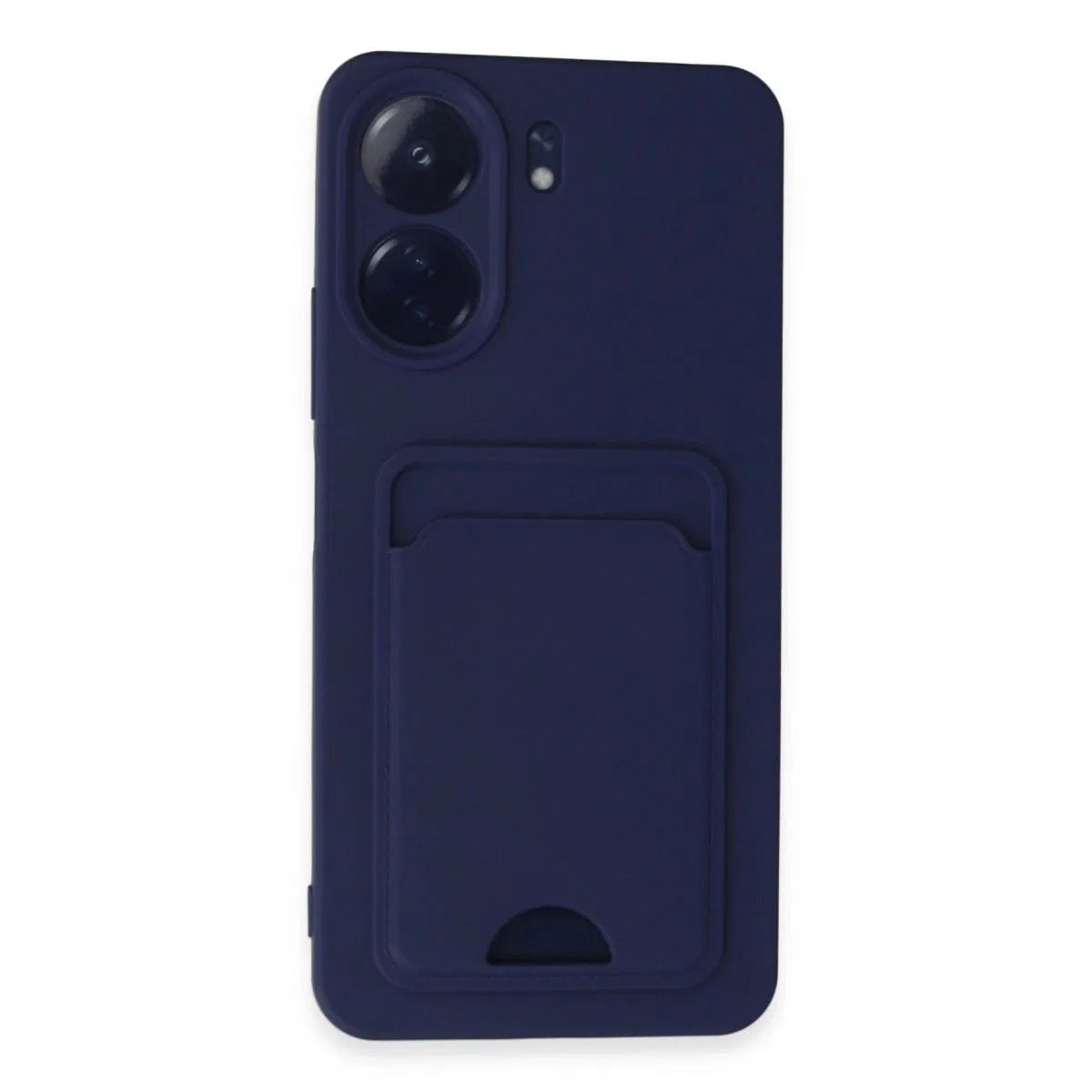 Xiaomi Redmi 13c Kılıf Kelvin Kartvizitli Silikon - Lacivert