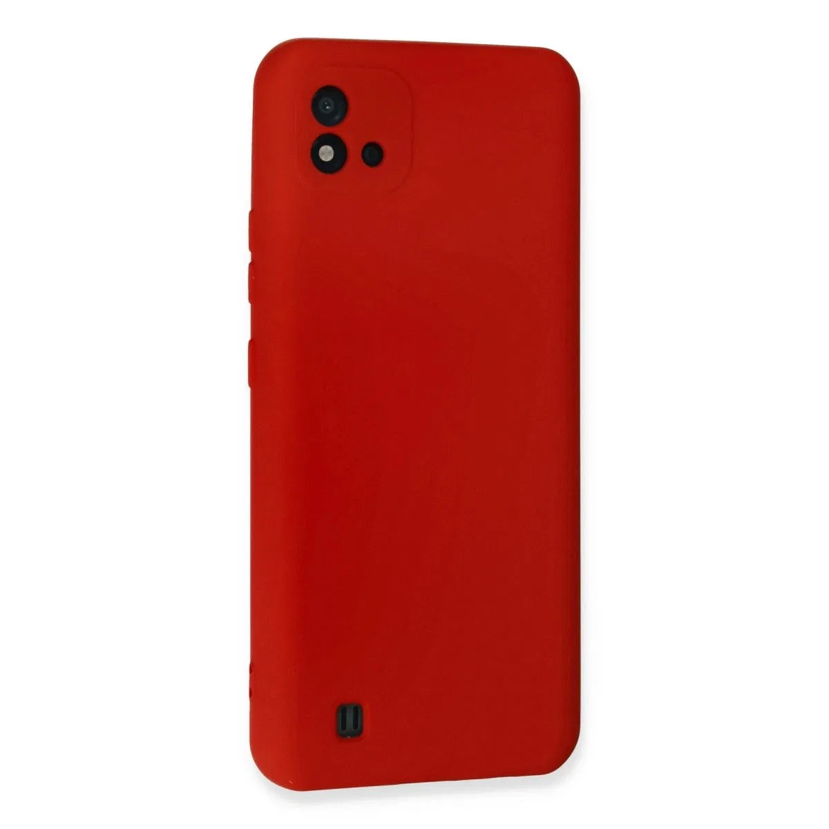 Realme C11 2021 Kılıf Nano İçi Kadife Silikon - Kırmızı görsel 3