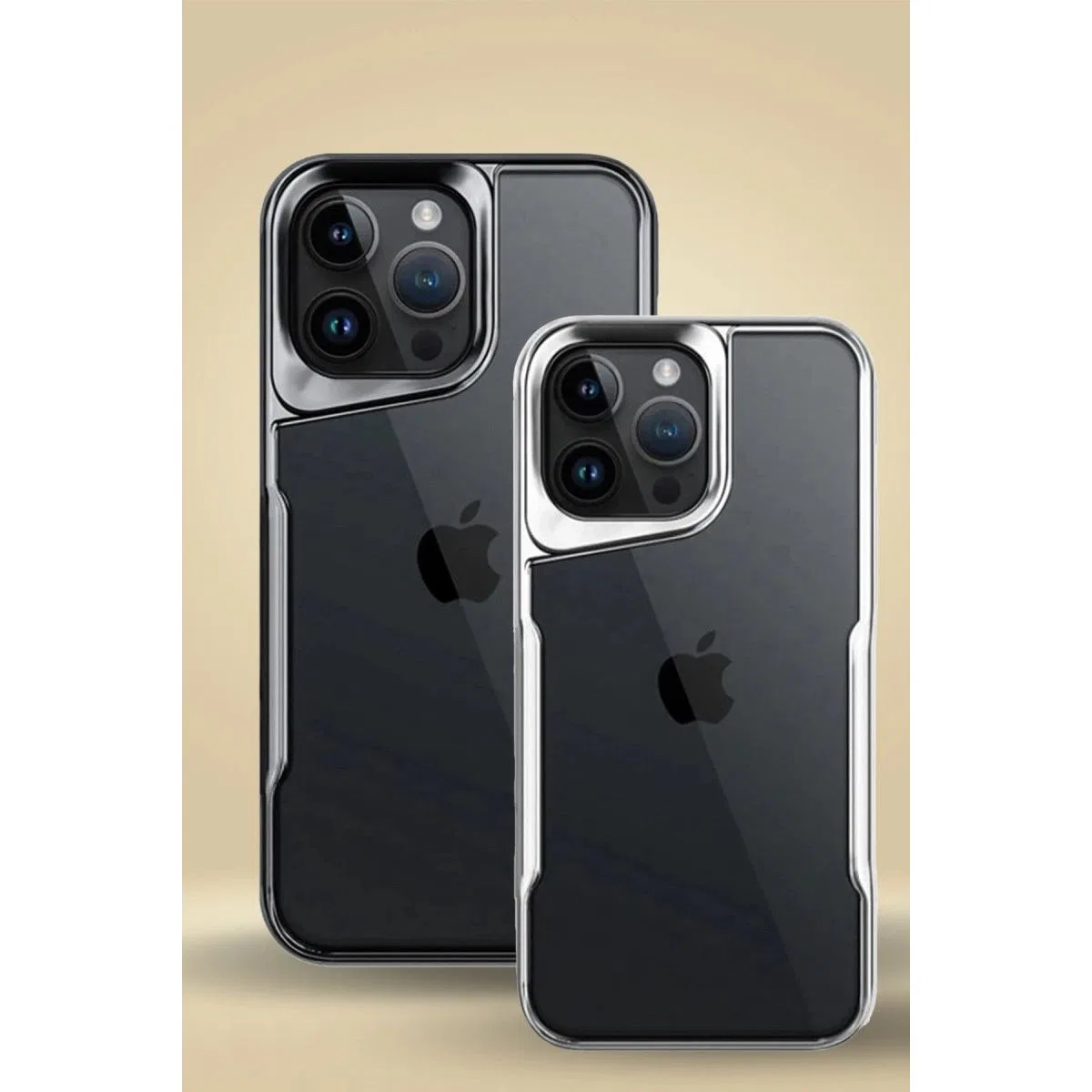 Apple İphone 16 Pro Max Kılıf Boyi Silikon Kapak - Siyah görsel 2