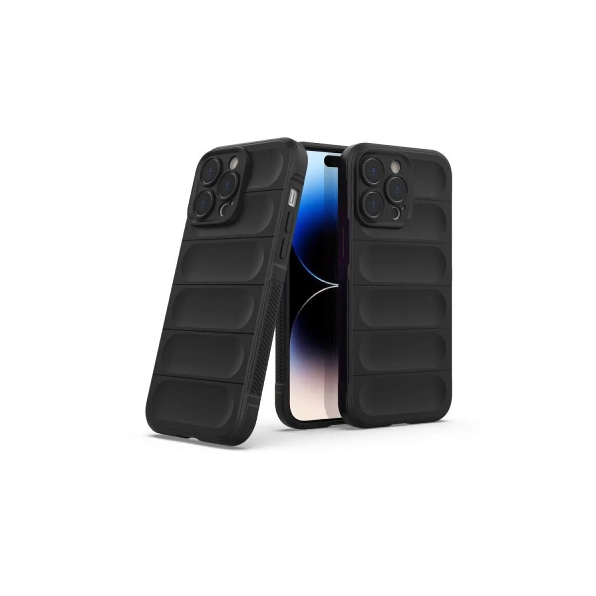 Apple İphone 16 Pro Max Kılıf Optimum Silikon - Siyah görsel 4