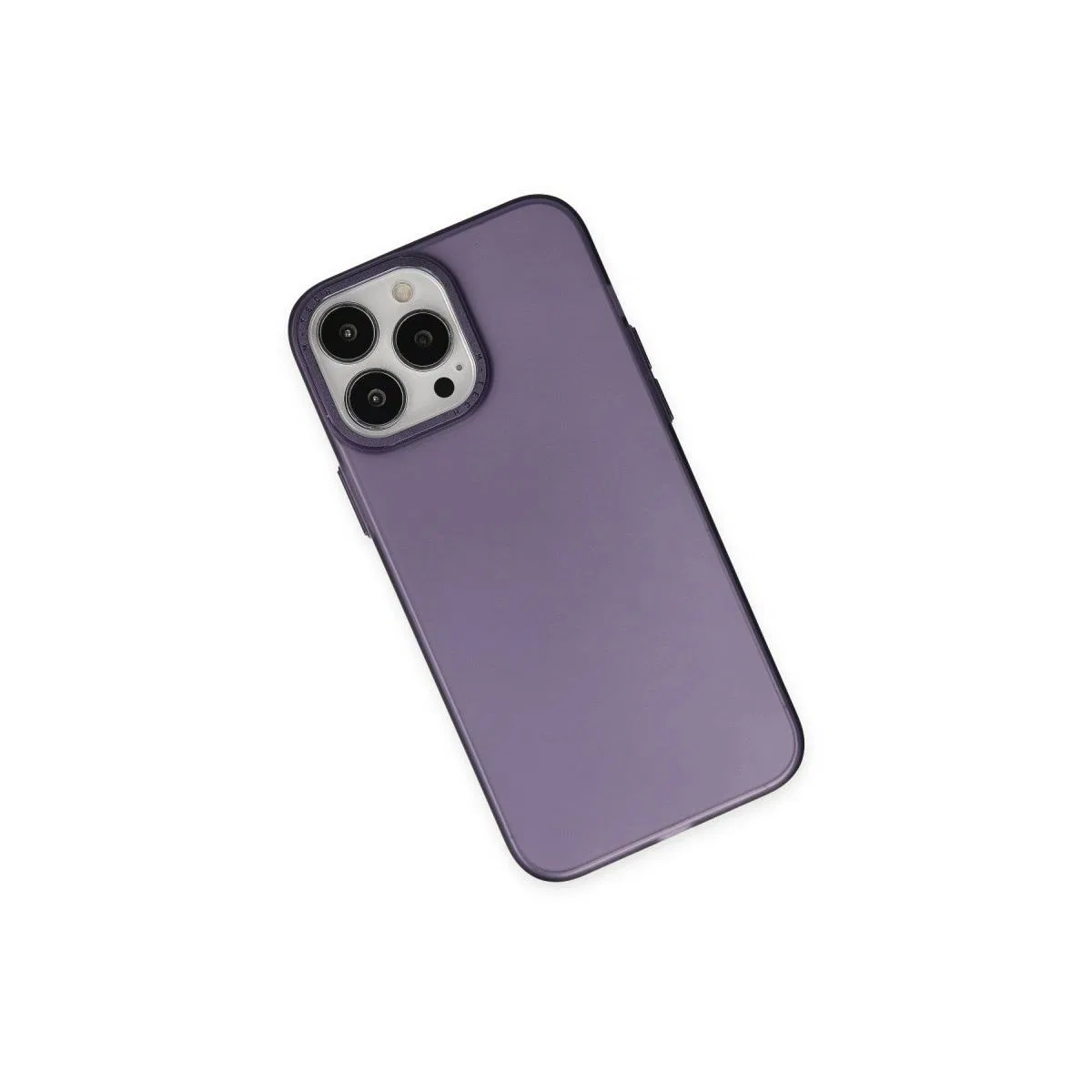 Apple İphone 14 Pro Max Kılıf Modos Metal Kapak - Derin Mor görsel 2
