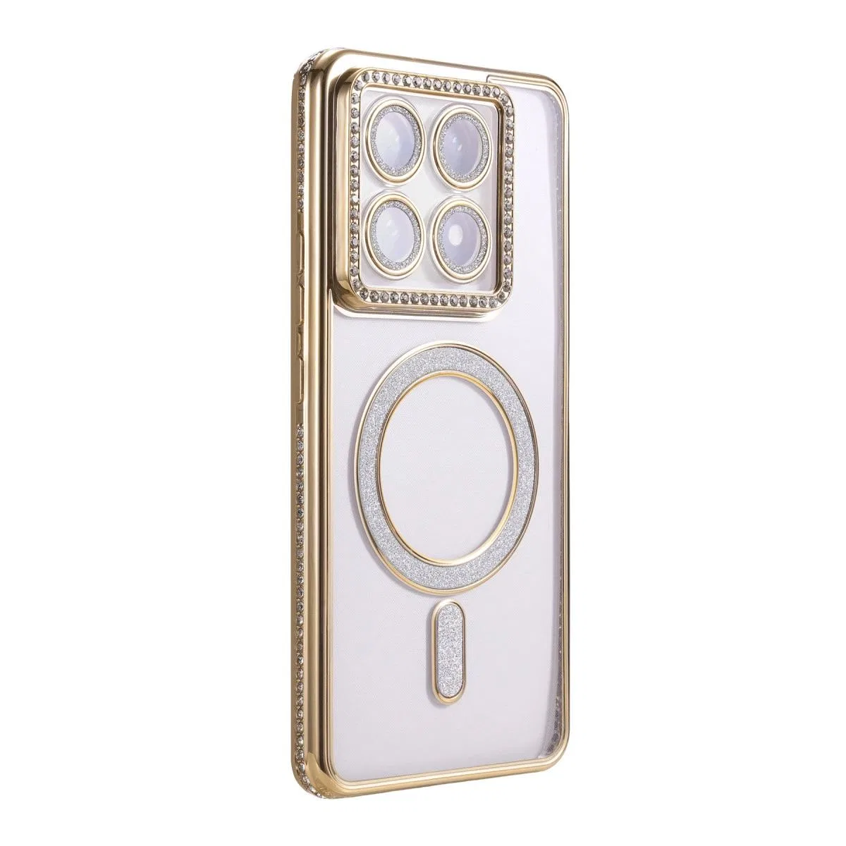 Xiaomi Mi 14t Pro Joke Simli Magneticsafe Kılıf - Gold görsel 3