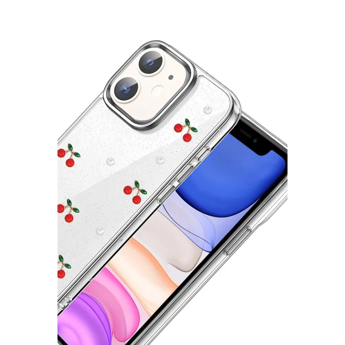 Apple İphone 12 Fiyonk Desenli Kapak - Desen 9 görsel 2