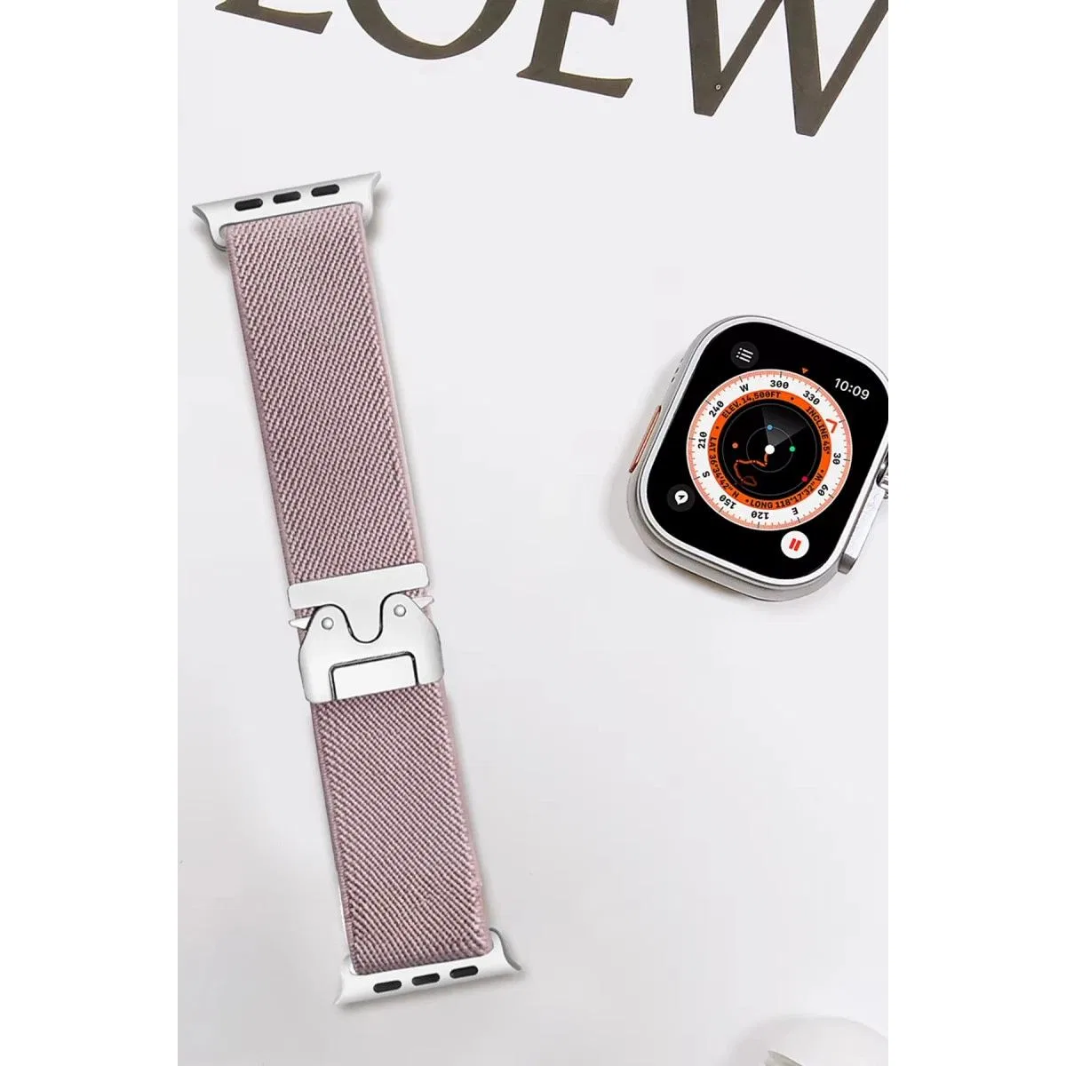 Apple Watch 42mm Forest Kumaş Kordon - Lila görsel 2