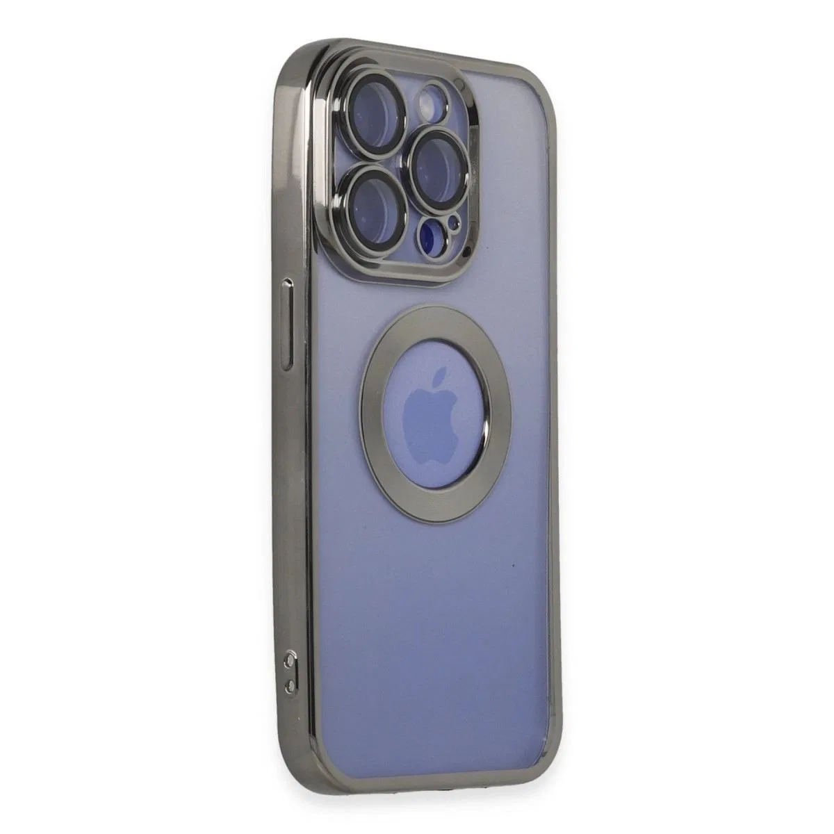 Apple İphone 15 Pro Kılıf Slot Silikon - Titan Gri görsel 2