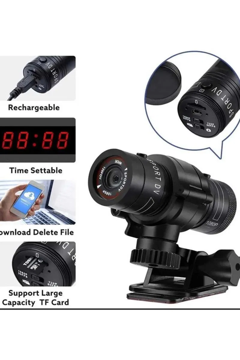 1080p Full Hd Spor Aksiyon Video Dürbün Kamera Avcılık Ve Doğa Gözlem Kamerası görsel 3