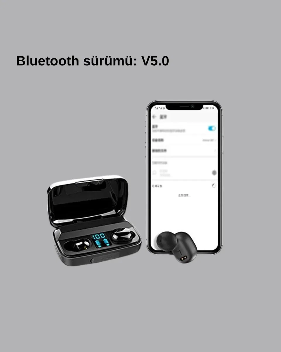A10s TWS Bluetooth 5. 0 Kulaklık – Powerbank’li Şarj Kutusu, Dokunmatik Kontrol, Gerçek Stereo görsel 4