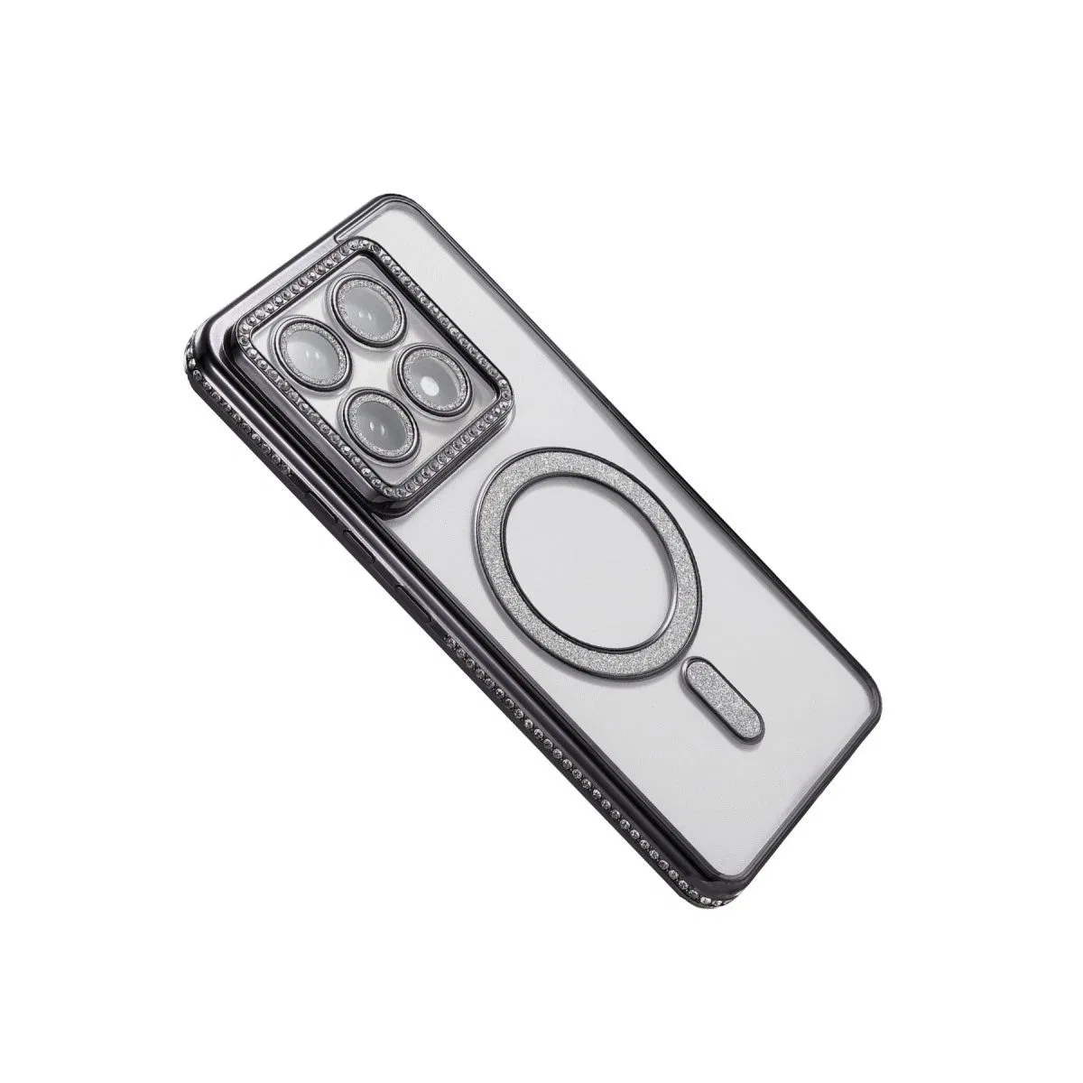 Xiaomi Mi 14t Pro Joke Simli Magneticsafe Kılıf - Siyah görsel 4