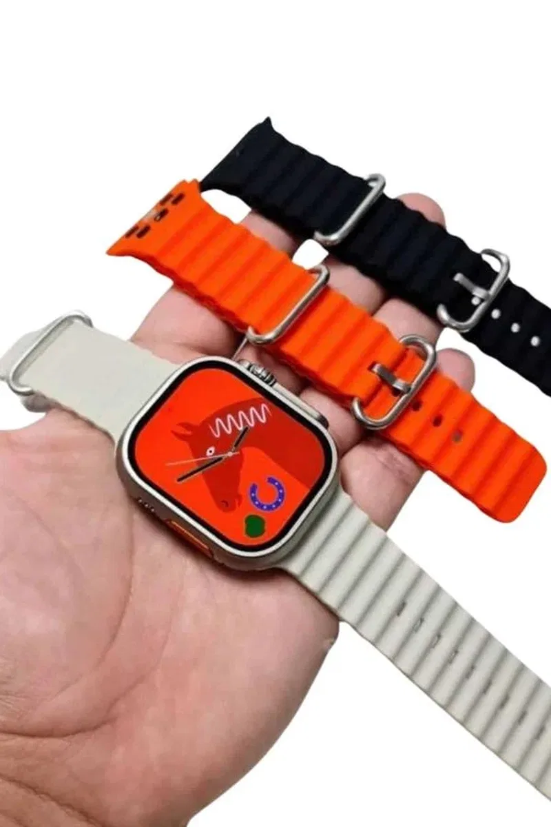 Yeni Nesil 3 Kordonlu Kol Saati 49 MM Amoled Ekran Akıllı Saat görsel 5