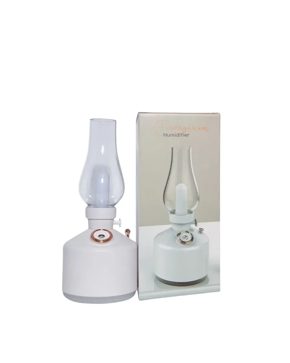 LED Işıklı Vintage Hava Nemlendirici Aromaterapi Difüzörü USB Şarjlı görsel 2
