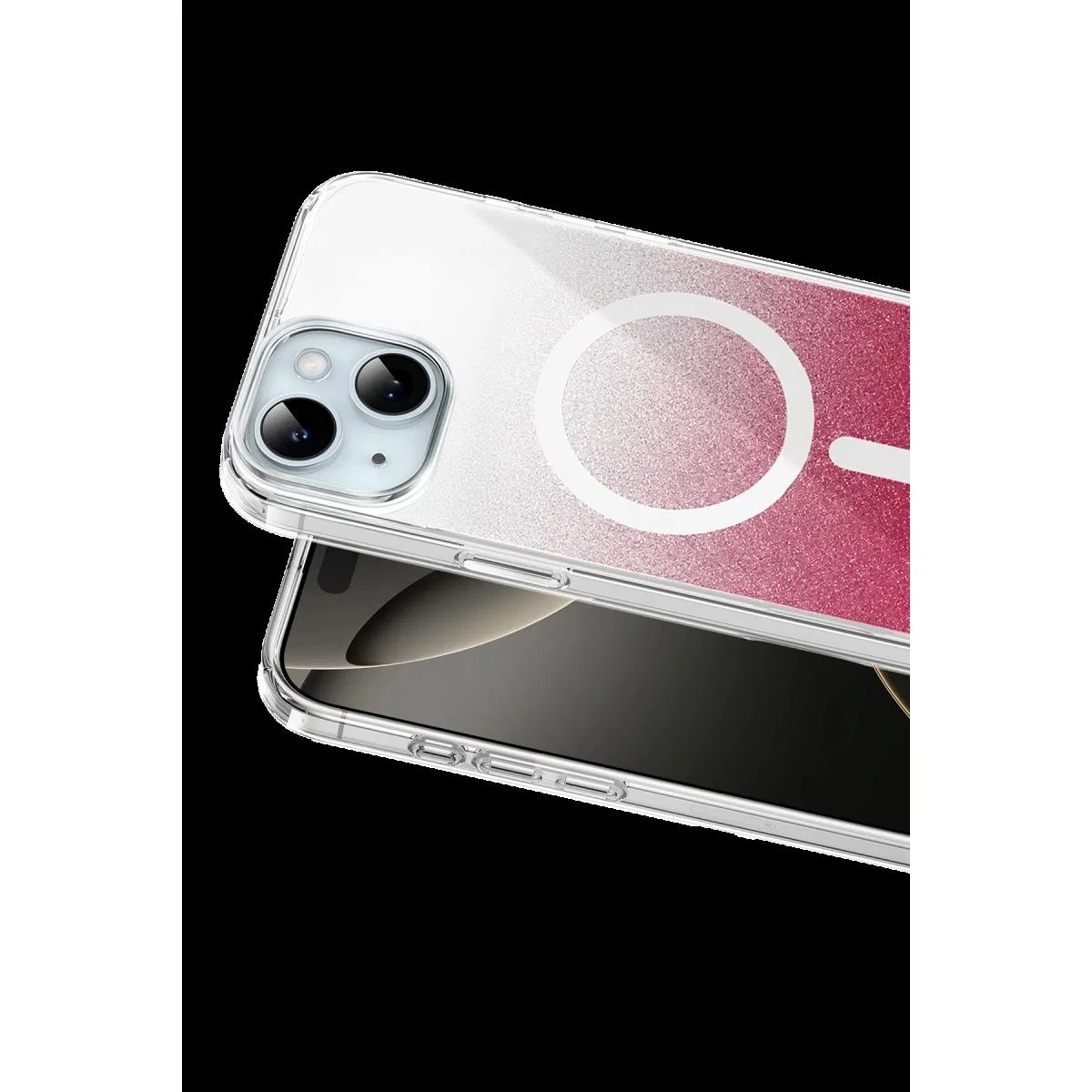 Onegif Apple İphone 15 Sora Simli Magsafe Kapak - Kırmızı görsel 2