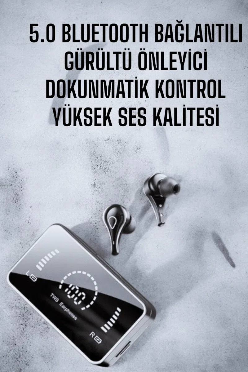 Suya Dayanıklı ve ANC Destekli Kablosuz Kulaklık görsel 5