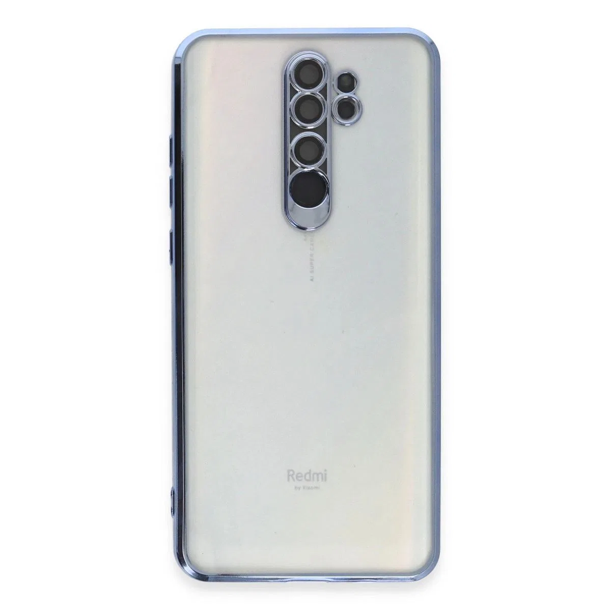Xiaomi Redmi Note 8 Pro Kılıf Razer Lensli Silikon - Açık Mavi görsel 2