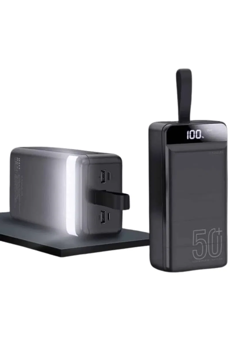Powerbank 50. 000 Mah Dijital Göstergeli Taşınabilir 4 Portlu Hızlı Powerbank Yeni Nesil görsel 5