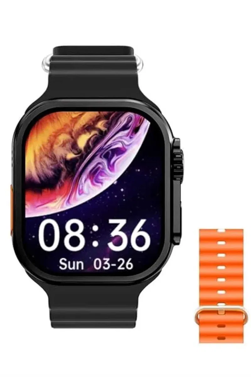2025 Model Akıllı Saat Çift Kordon Ios Ve Android Arama Cevaplama Sesli Asistan görsel 4