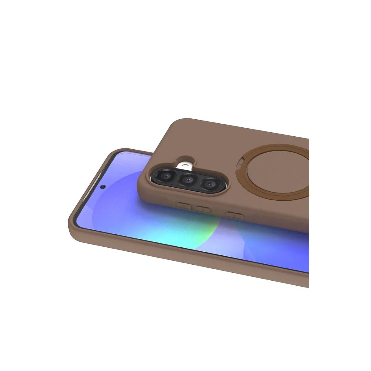 Samsung Galaxy A37 5g Regal Magsafe Standlı Kapak - Çöl Titanyum görsel 2