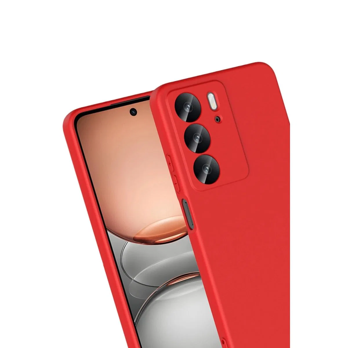 Realme C75 4g First Silikon - Kırmızı görsel 3
