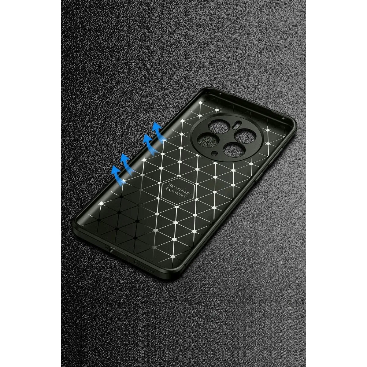 Realme 12 Pro Plus Kılıf Auto Focus Karbon Kapak - Siyah görsel 2