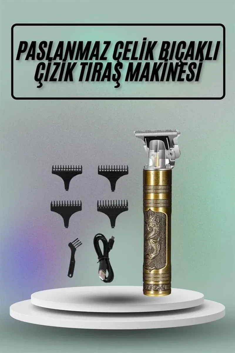 Saç Sakal Vücut Tıraş Makinesi Çizik Atma Makinesi Paslanmaz Çelik görsel 2