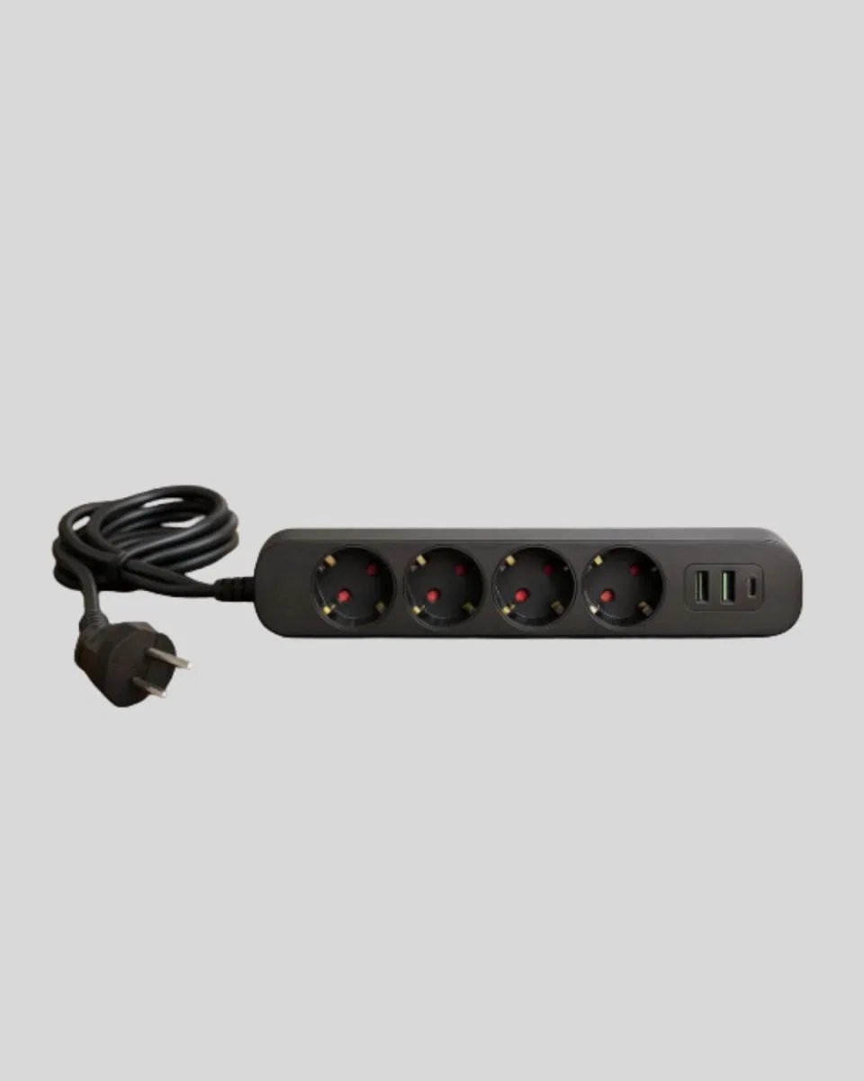 Akıllı Akım Dengelemeli 4’lü Çoklu Priz Type-c Ve Usb Çıkışlı görsel 2