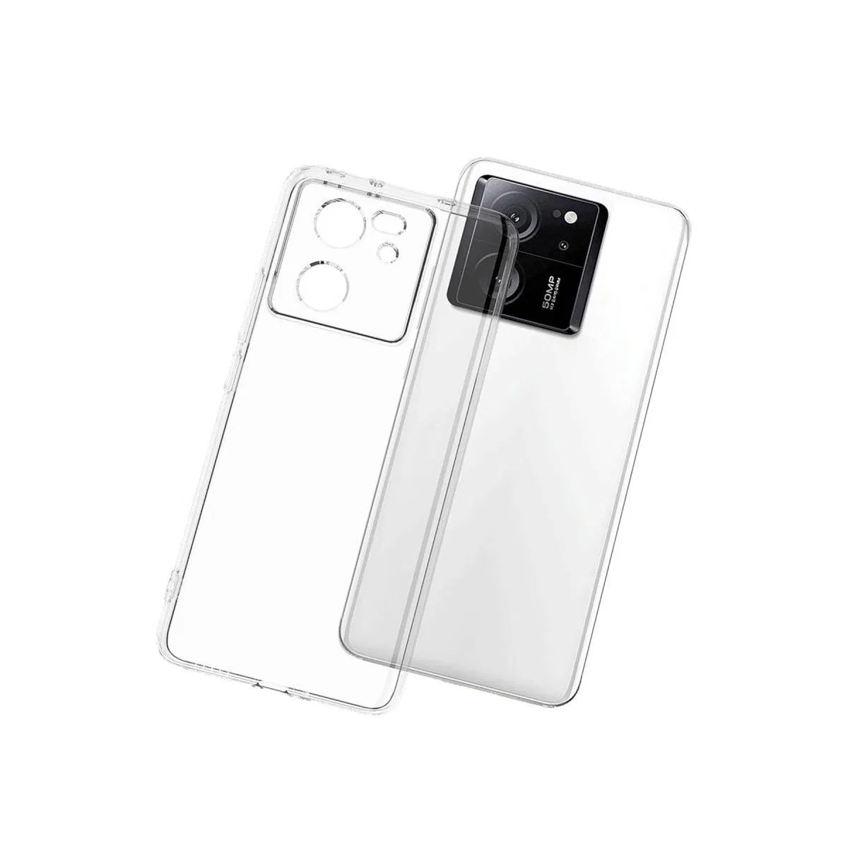 Xiaomi Mi 13t Pro Kılıf Lüx Şeffaf Silikon görsel 3