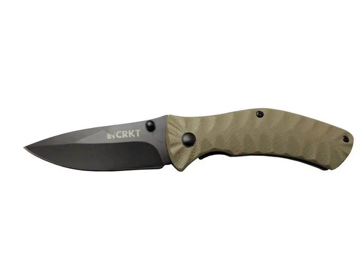 Crkt İncendor 2078 Gri Kamp Çakı 17, 5cm - Manuel, Plastik Sap, Kemerlikli
