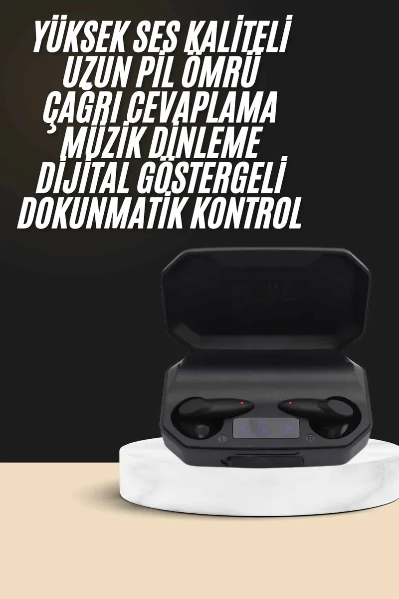 Kulak İçi Bluetooth Kulaklık Rgb Işıklı Çift Mikrofonlu iOS/Android Uyumlu BT 5. 2 Yeni Nesil görsel 2
