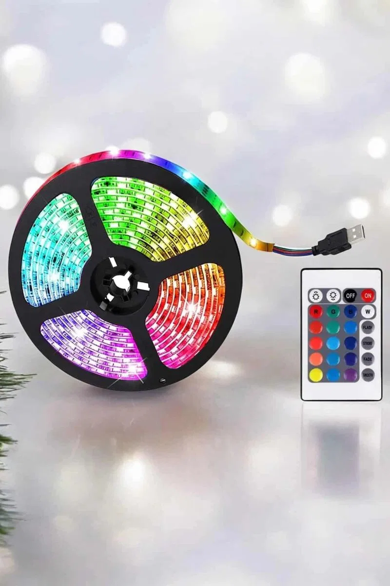 Yeni Nesil Rgb Işıklı 10metre Şerit Led Kumandalı Kullanım görsel 4