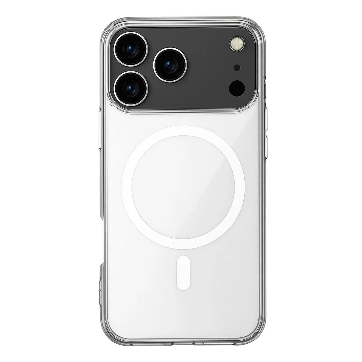 Apple İphone 17 Pro Max Kılıf Magneticsafe Şeffaf Silikon - Şeffaf