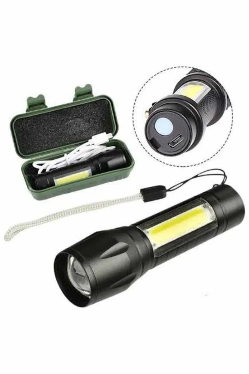 Led Lamba El Feneri Küçük Taşınabilir USB Şarjlı Acil Durum Lambası görsel 2