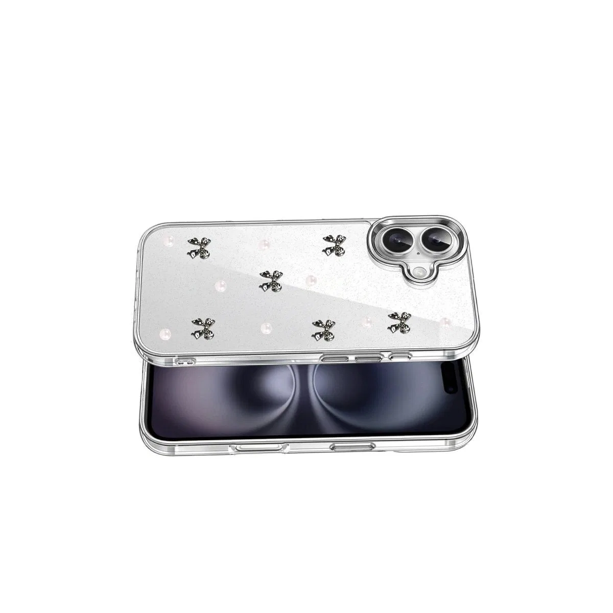 Apple İphone 17 Fiyonk Desenli Kapak - Desen 8 görsel 3
